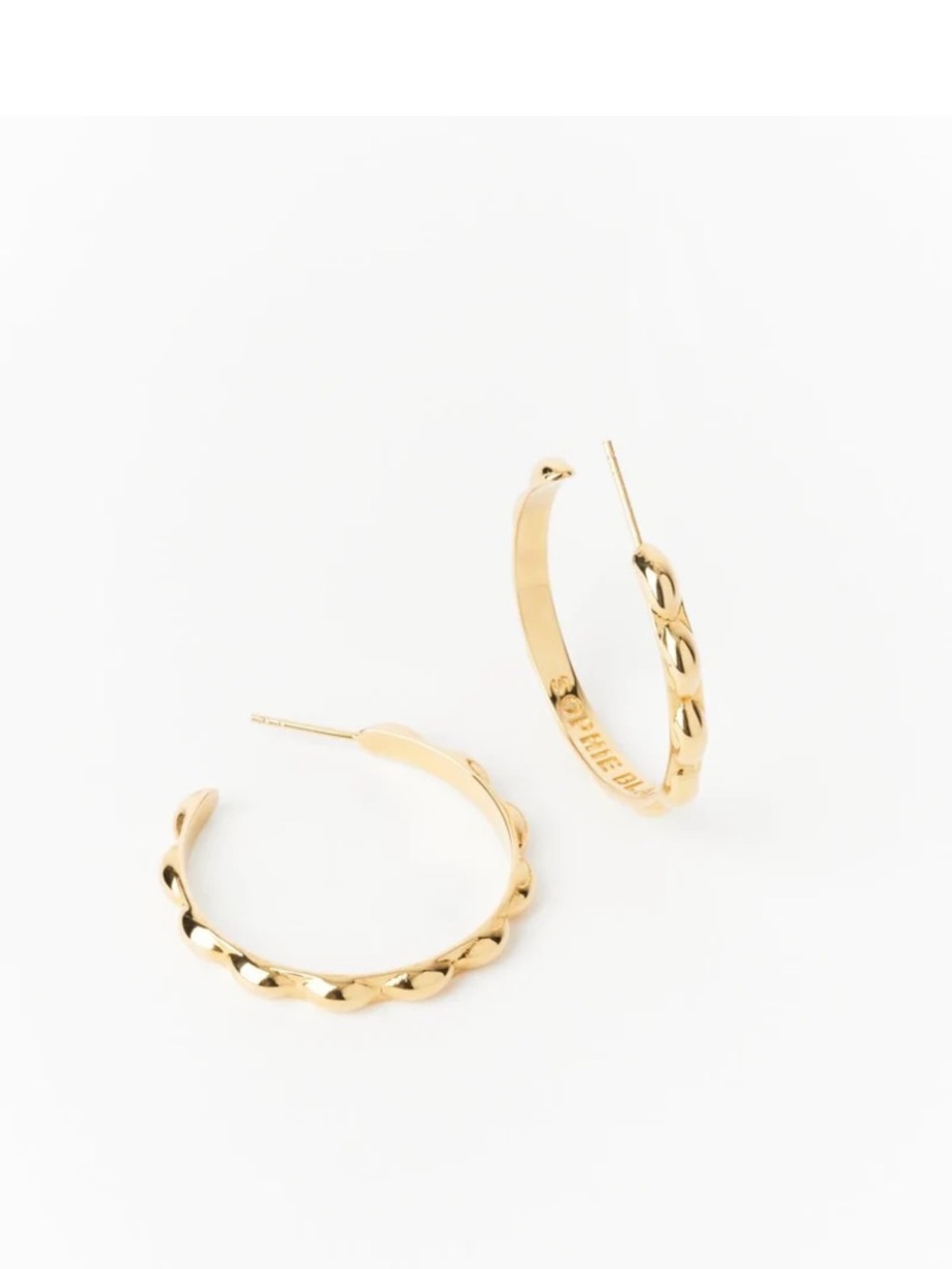 Sophie Blake Selena Hoops - Golden (Large) New with Box